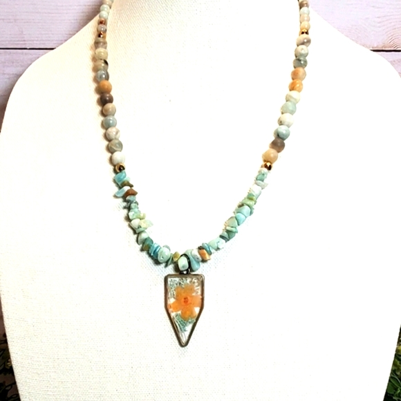 Amazonite Beaded Necklace - Picture 8 of 8